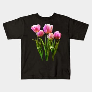 Pink Pastel Tulips Kids T-Shirt